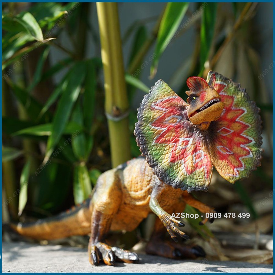 Mô Hình Khủng Long Giương Mào Dilophosaurus Dài 26cm