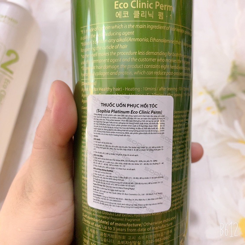 Uốn lạnh ,uốn nóng phục hồi Sophia 500mlx2 Hàn Quốc (Chính Hãng)
