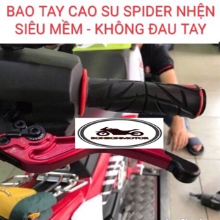 Tay nắm xe máy cao su spidermen ( giá 1 đôi )