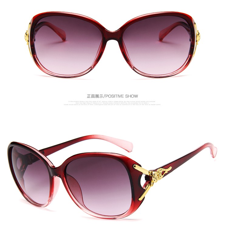 Kính mát gọng tròn chống tia UV400 thời trang retro cho nữ