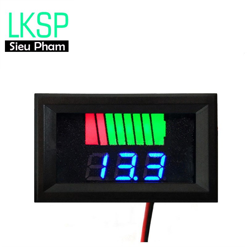Đồng Hồ Led Đo Dung Lượng Acquy Xe Điện 12v-60v Có Vạch