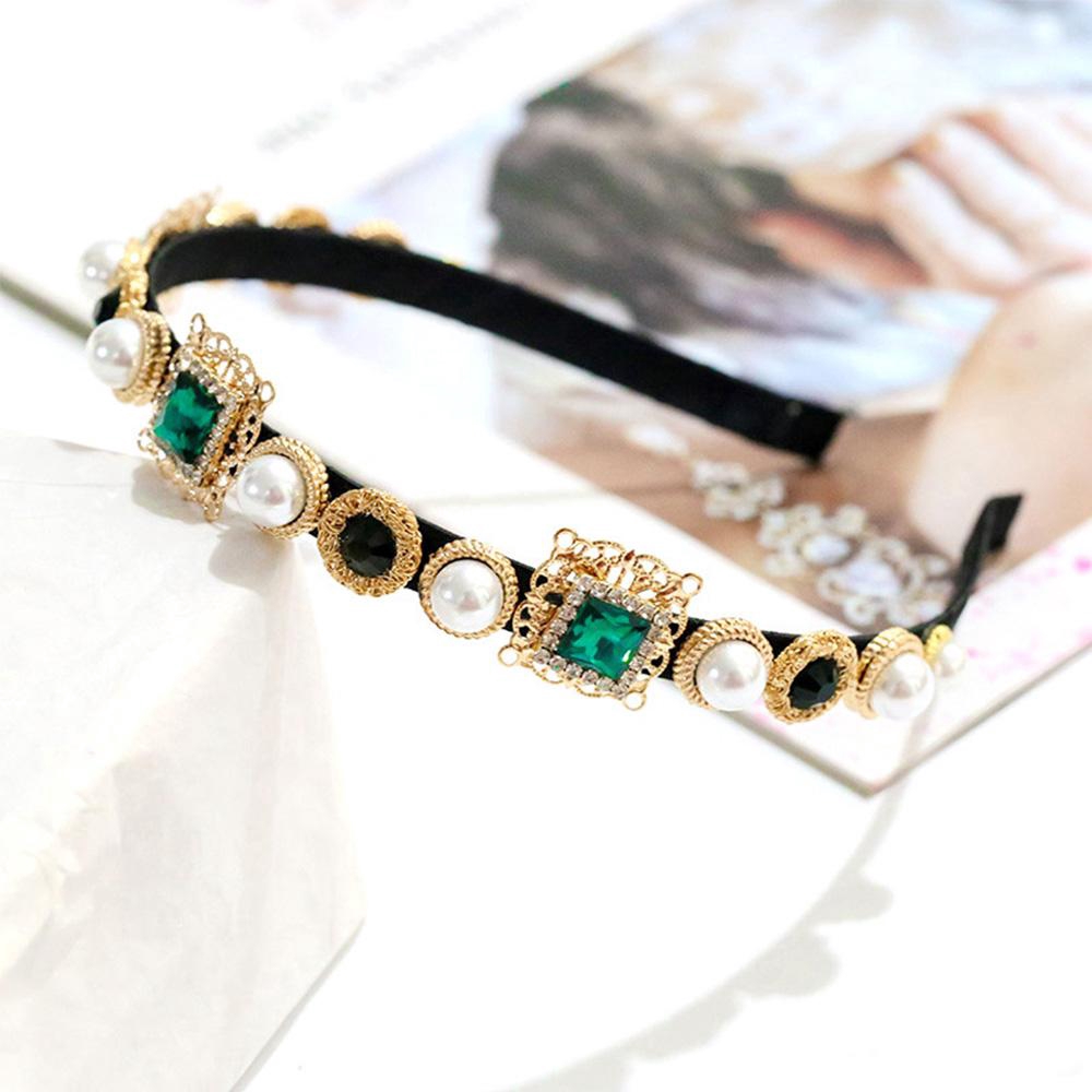 Băng Đô Cài Tóc Đính Đá Lấp Lánh Dành Cho Cô Dâu