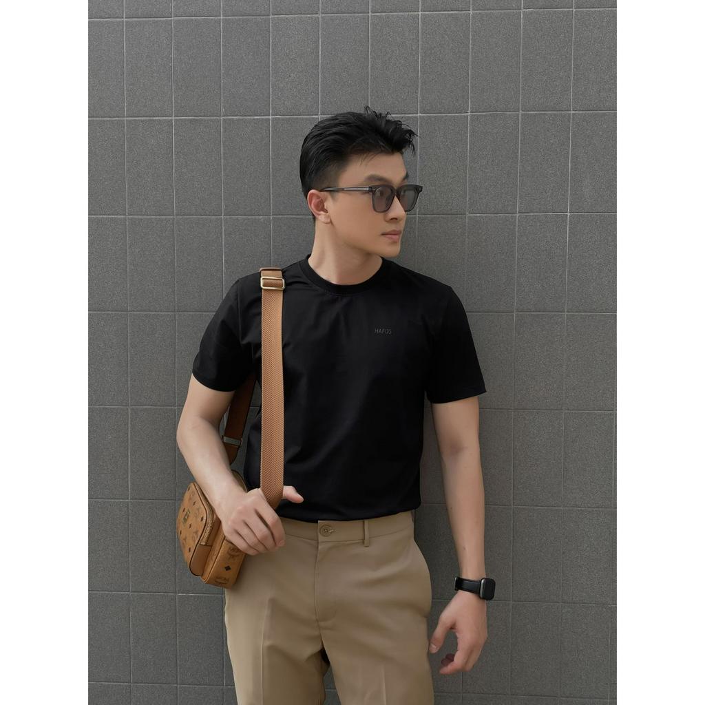 Áo thun nam HAFOS 10 màu BASIC vải Cotton cao cấp