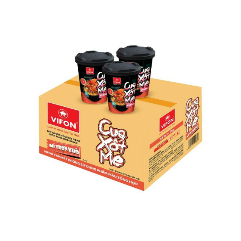 [Mã 77FMCGSALE1 giảm 10% đơn 250K] Mì ly trộn khô cua sốt me - xốt gà chua cay - tôm cháy tỏi - phá lấu 75g | BigBuy360 - bigbuy360.vn