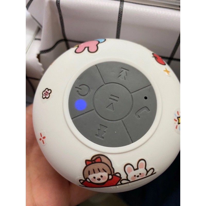 Loa bluetooth chống nước dùng cho nhà tắm nhỏ gọn tặng kèm sticker dễ thương