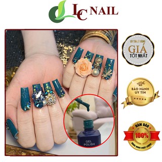 Sơn móng tay , Sơn giả bột Ruby màu xanh cổ vịt mã 2.3