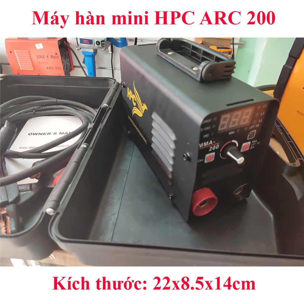 Máy hàn mini HPC 200A - Chống giật - Hàn Tig