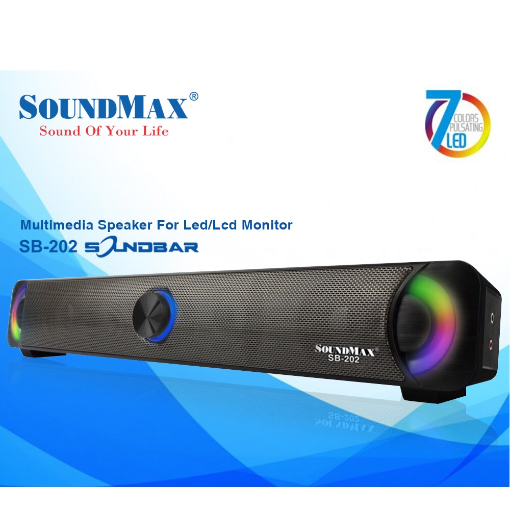 Loa Vi Tính SoundMax SB-202 2.0 12W - Hàng Chính Hãng