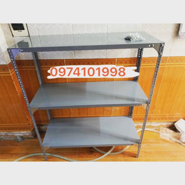Kệ sắt đa năng : cao 1m x rộng 30 x dài 1m ( ngoài ra còn rất nhiều kích thước khác )