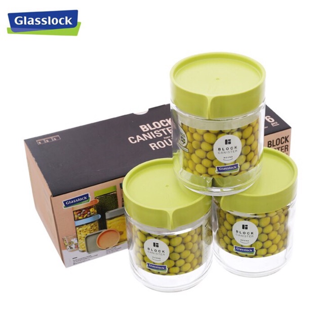 Bộ 3 lọ gia vị Glasslock 400ml IG784 Hàn Quốc - Hàng chính hãng