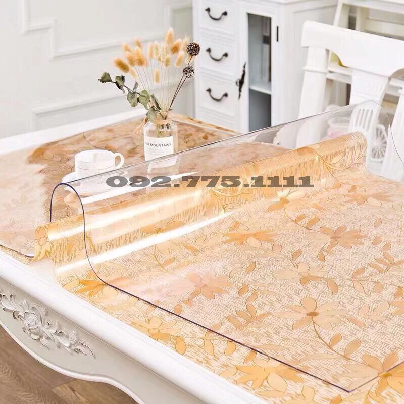 Nhựa PVC (1.2m×60cm) trong suốt trải bàn, trải giường | Tấm nhựa dẻo trong suốt | Tấm nhựa chắn tiếp xúc gần