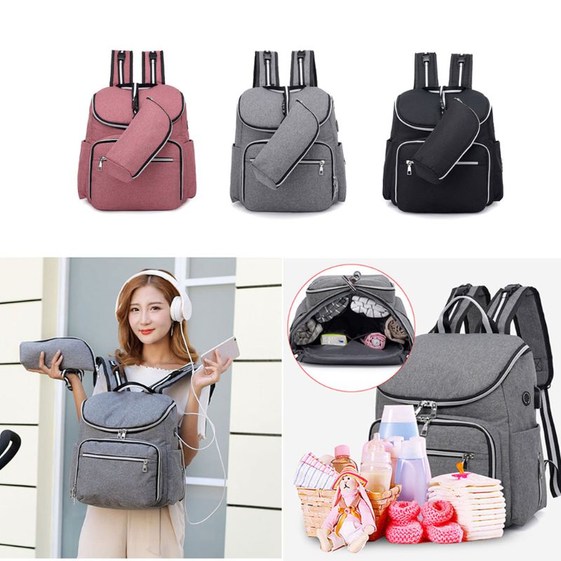 Ba Lô Đựng Bỉm Sức Chứa Lớn Đa Năng Dùng Khi Đi Du Lịch