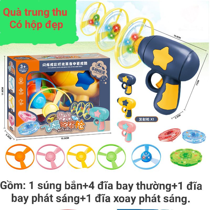 Đồ chơi trung thu mẫu mới 2022 cho bé trai,bộ đĩa bay phát sáng cho bé, quà trung thu