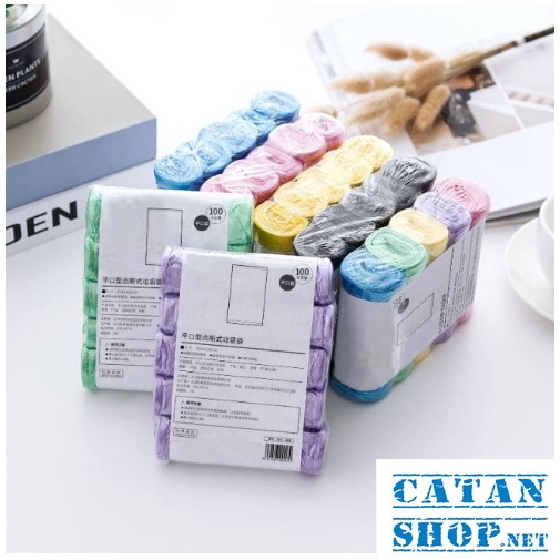 Set 5 cuộn túi rác size 45x50cm sinh học tự hủy bảo vệ môi trường GD556-Set5TR