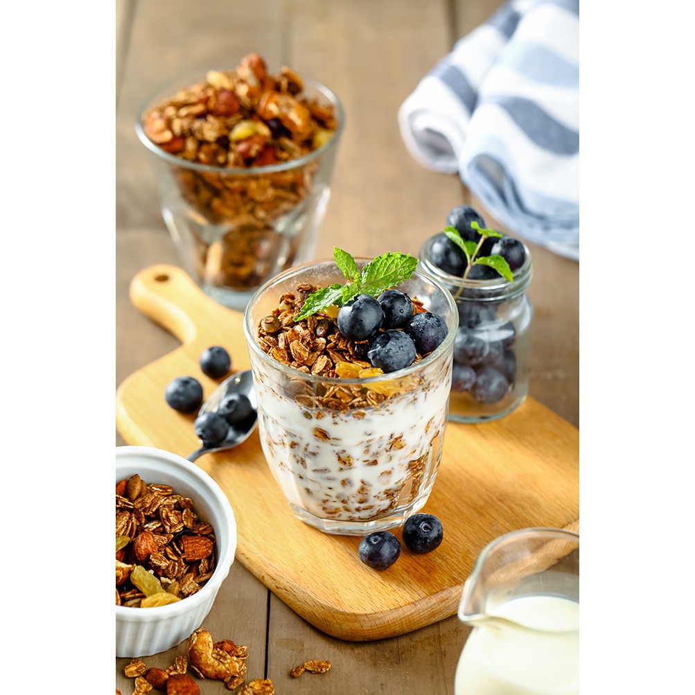 Ngũ cốc dinh dưỡng ăn sáng, bà bầu lợi sữa Granola nhiều hạt thơm ngon Healthy Mix vị 500gram - Natural Meal