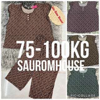 [BIGSIZE 75-100kg] Bộ trung niên size đại quần lửng thun aty loại 1