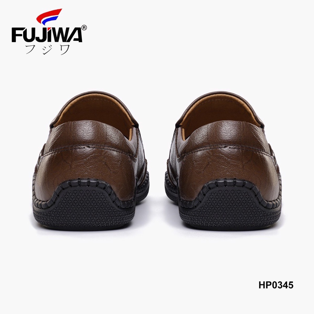 Giày Lười Nam Da Bò FUJIWA - HP0345. Da Bò Thật Cao Cấp, Đế Cao Su. Form Giày Chuẩn Size. Size:  38, 39, 40, 41, 42, 43