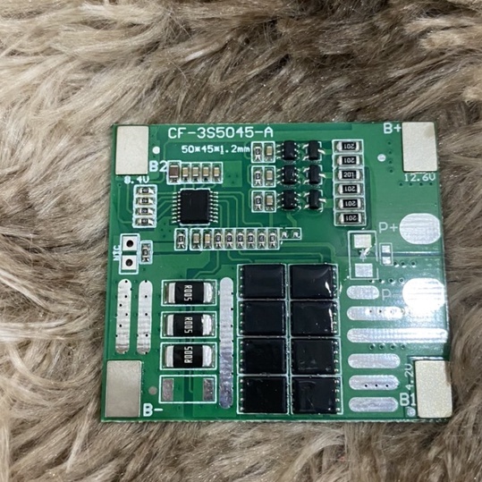 BN. Mạch 3S 12V 30A CF, sạc cân bằng và bảo vệ pin Li-ion 3.7V.