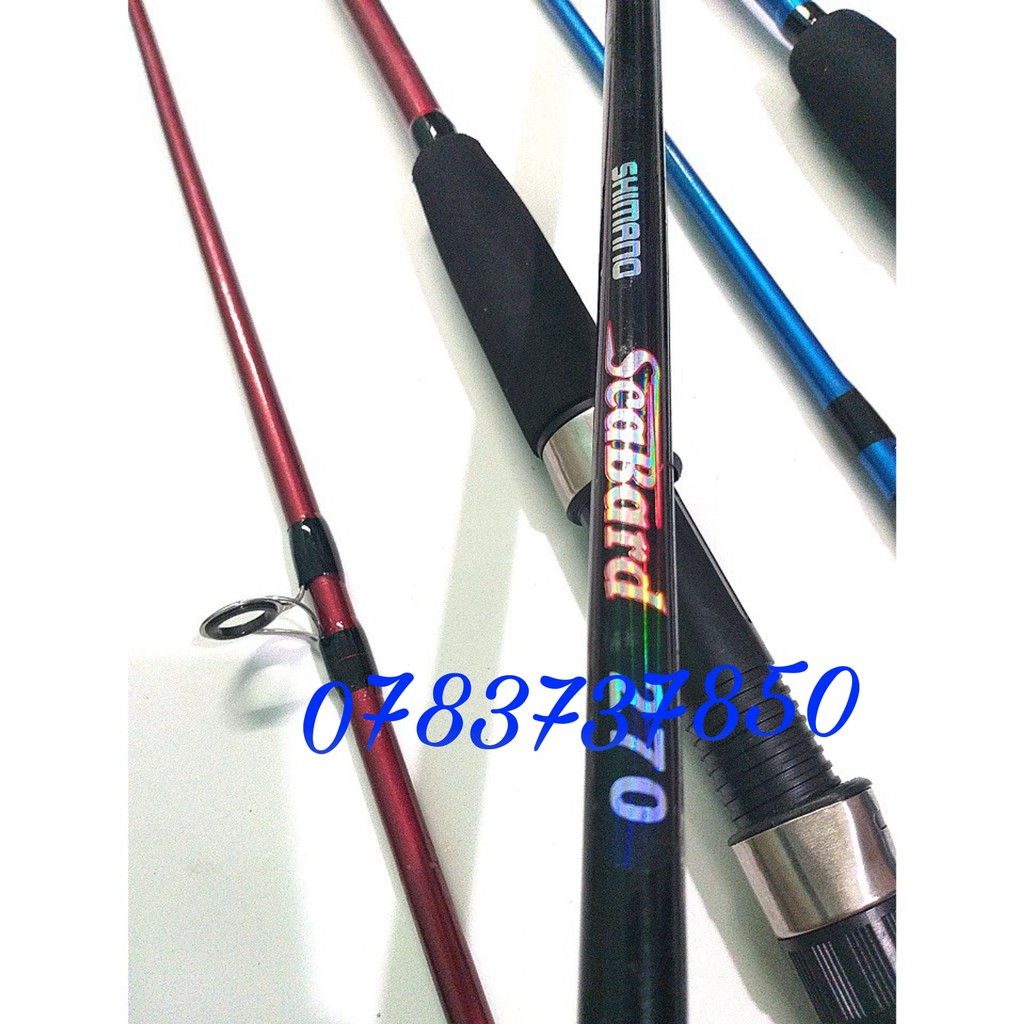 Cần câu máy 2 khúc SHIMANO đặc ruột 1m65, 1m8, 2m1, 2m4, 2m7 SHOPDOCAUCHATLUONG
