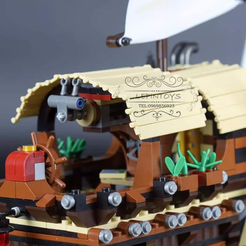 Mô hình Ninja movie Genuine Ship Series The Destiny`s Bounty  Ninjago 06057 Thuyên rông Quà cho các bé trai  82203