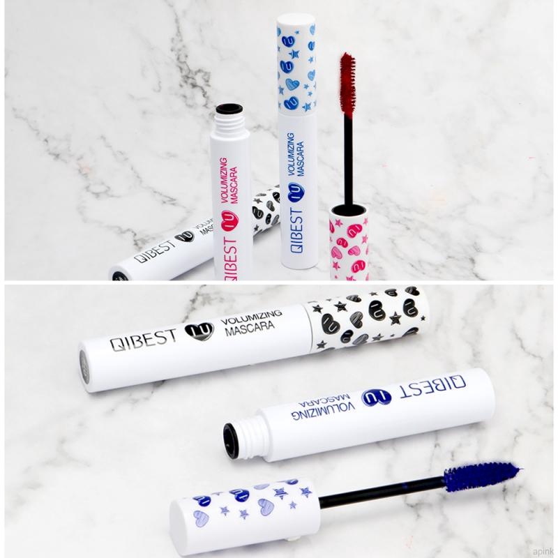 QIBEST 7 Color Mascara Waterproof Long-lasting Slender Curling