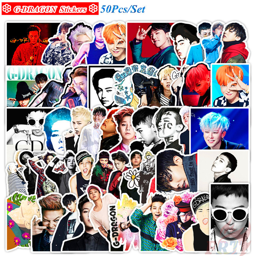 ❉ G-DRAGON - KPOP BIGBANG HipHop Singer Stickers ❉ 50Pcs/Set GD Kwon Ji Yong Waterproof DIY Fashion Decals Doodle Stickers