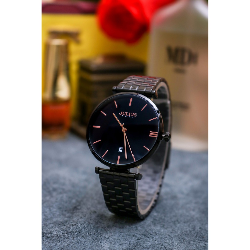 Đồng hồ nam Julius JA-1260 dây thép | Julius Official