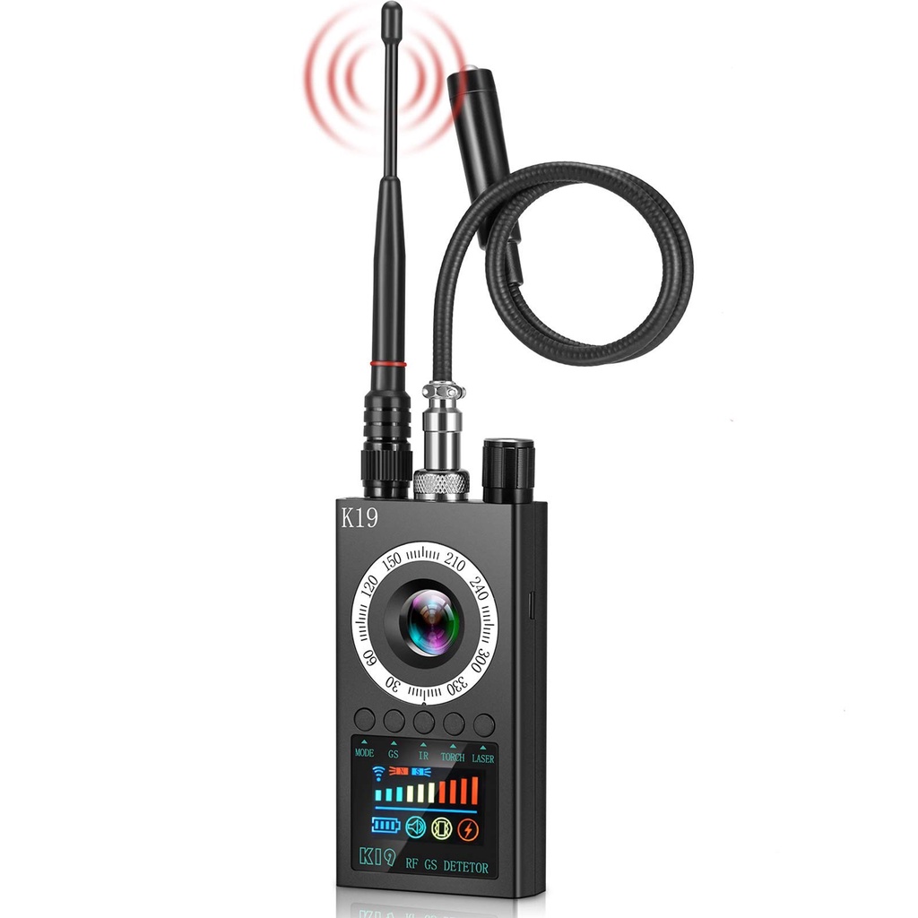 Máy dò thiết bị Nghe lén, Camera, GPS, Từ trường K19 RF Detector