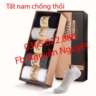 Tất chống thối 5 đôi 1 hộp đủ màu