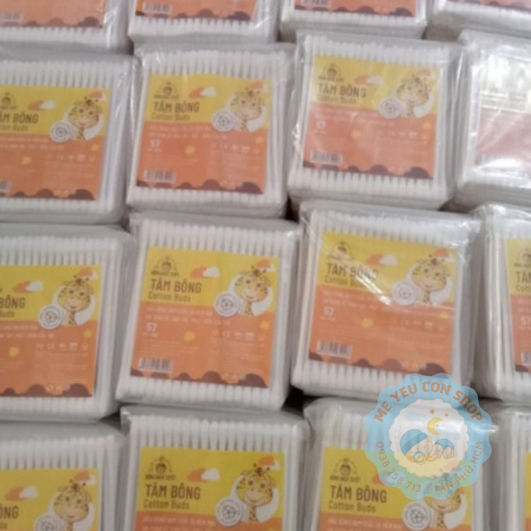 Lốc 10 Tăm bông đầu nhỏ cho bé