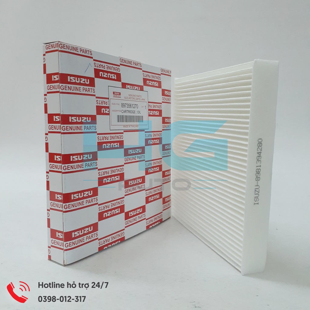 Lọc gió điều hòa Isuzu D-max máy 2.5L đời 06-12 & máy 3.0L đời 02-07, 11-15 mã 8973561270 - Hgauto