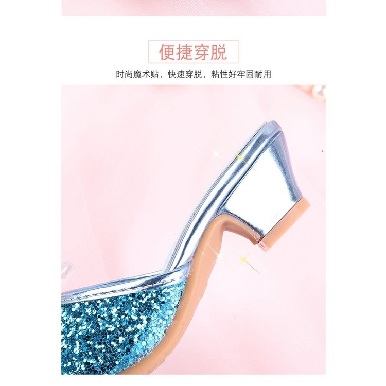 Dép Sandal Cao Gót Đế Mềm Hở Ngón Đi Trong Nhà Dành Cho Bé Gái