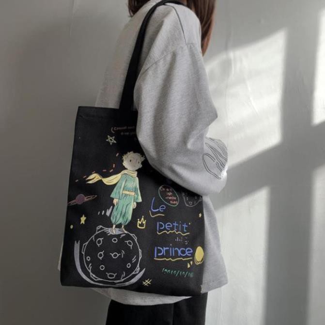 Túi vải canvas, túi tote nữ phong cách Ulzzang Le Petit Prince