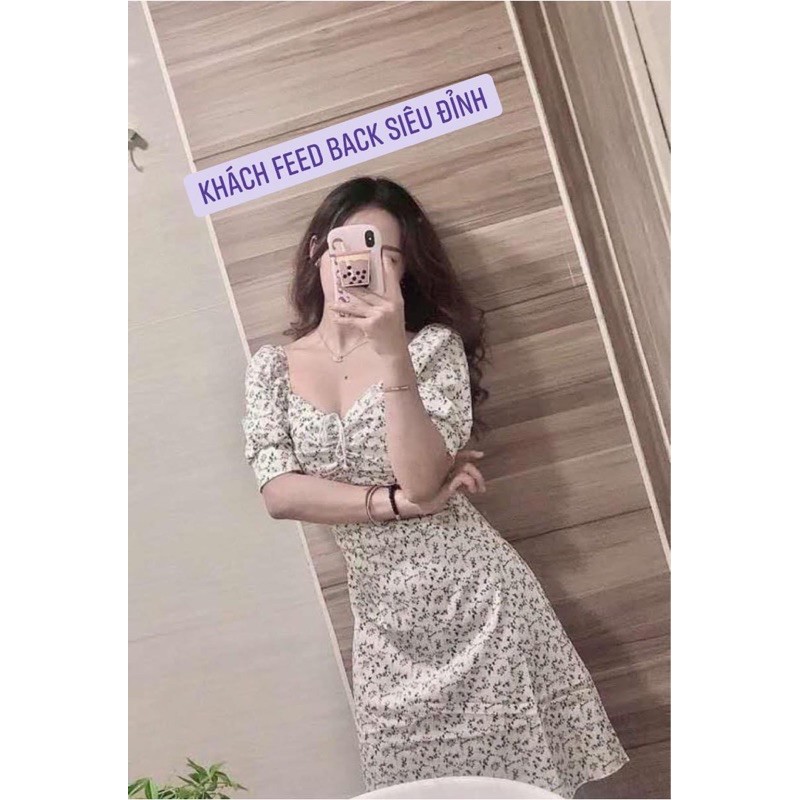 Váy hoa nhí body sang chảnh quyến rũ hàng có sẵn | BigBuy360 - bigbuy360.vn