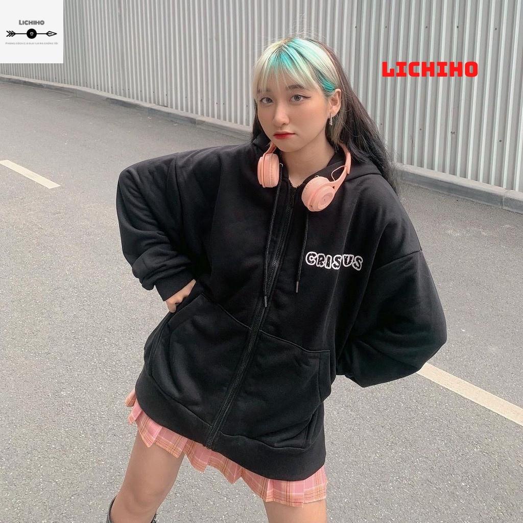Áo hoodies dây kéo unisex fom rộng CRISPUS AKNM17 LICHIHO jacket nỉ nam nữ hottrend street style mềm mịn rẻ đẹp | BigBuy360 - bigbuy360.vn