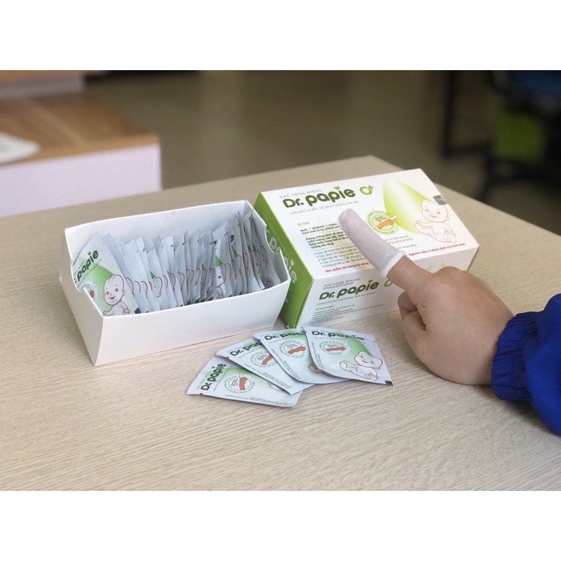 gạc rơ lưỡi Dr papie 30 cái chính hãng