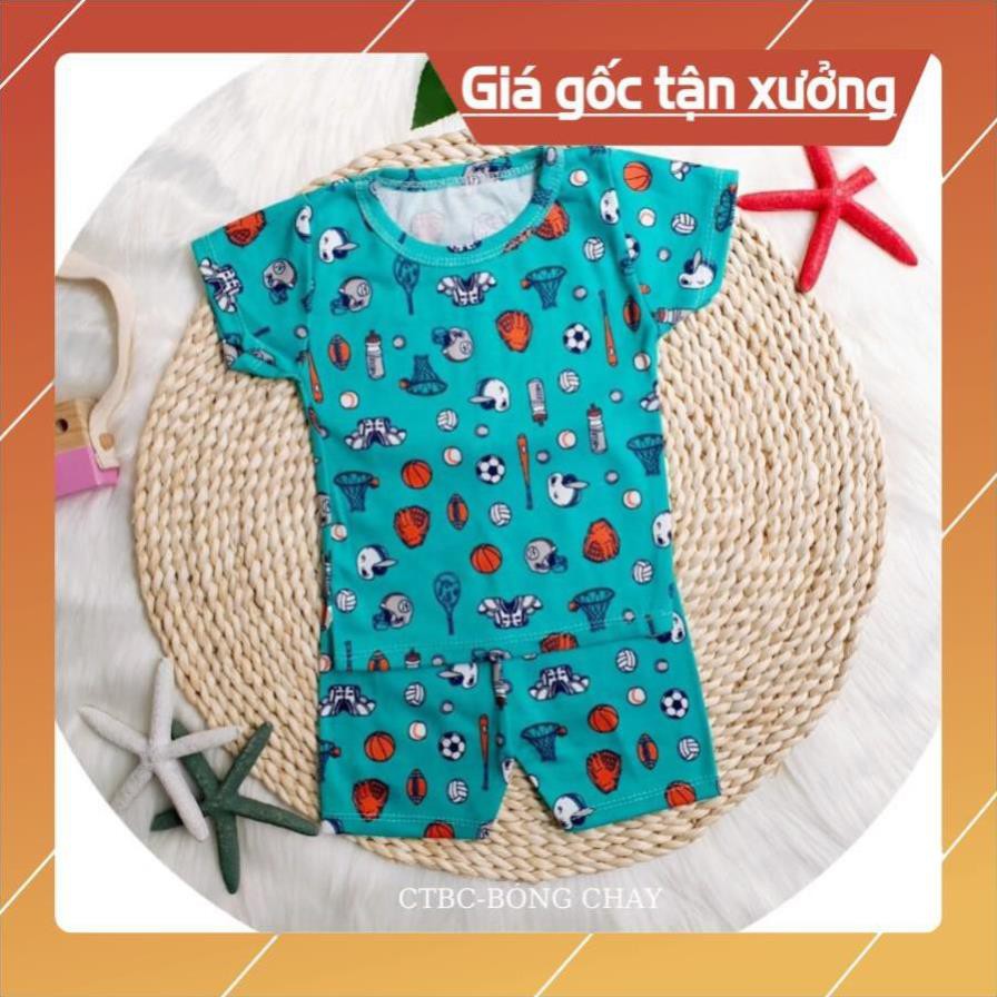 Quần áo trẻ em,đồ bộ em bé - Bộ hè bé trai + bé gái  cotton 4 c cao cấp size 6-15kg (MÀU NGẪU NHIÊN)