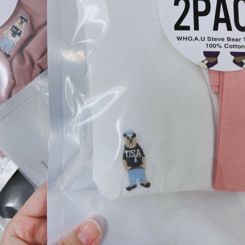 ÁO PHÔNG gấu túi khóa zip / combo túi 2 cái