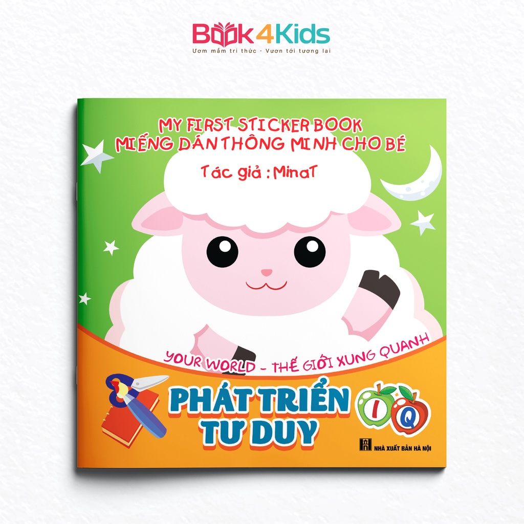 Sách - Miếng Dán Thông Minh Cho Bé - Phát Triển Tư Duy IQ - My First Sticker Book - Combo 3 Cuốn