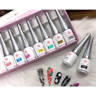 Bút vẽ cọ nét hoa hồng lẻ màu. Gel vẽ cọ nét hoa hồng lẻ màu