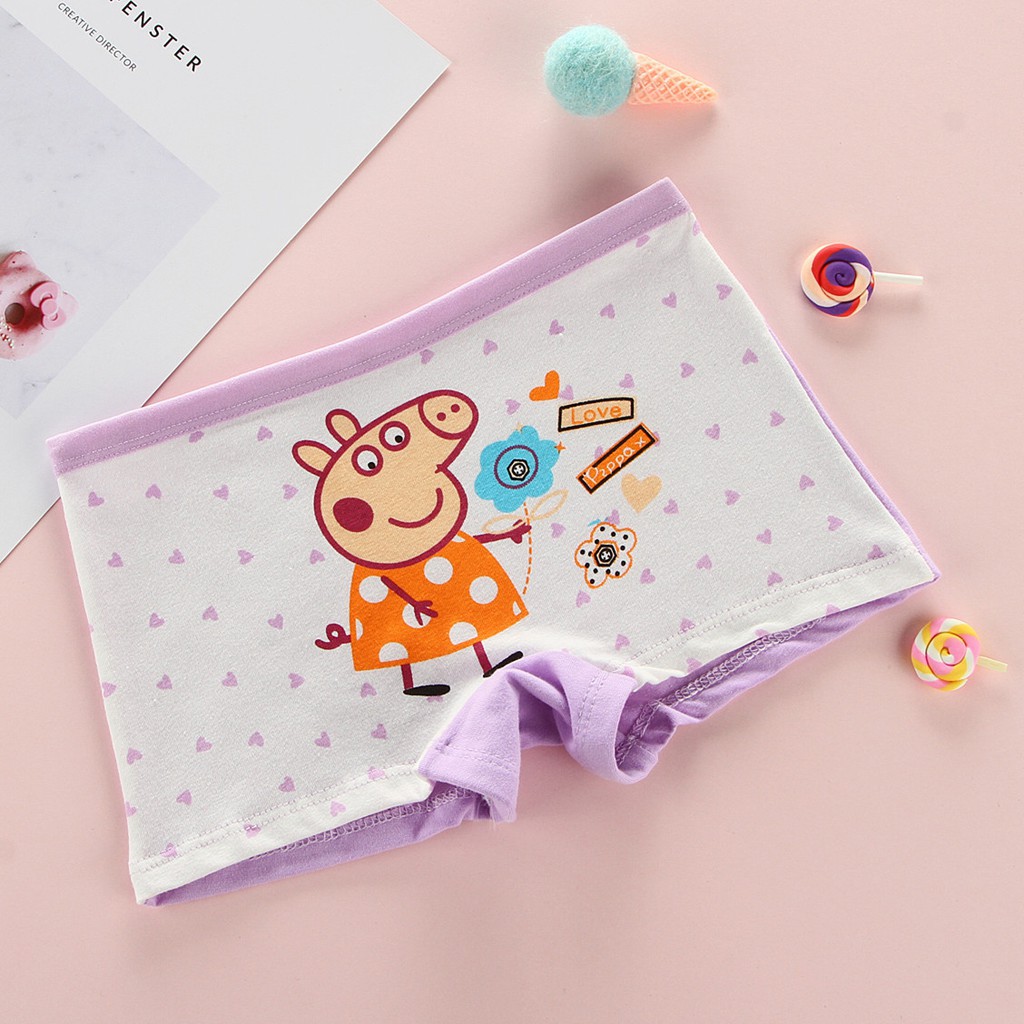 Set 4 Quần Lót Chất Cotton Cho Bé Gái