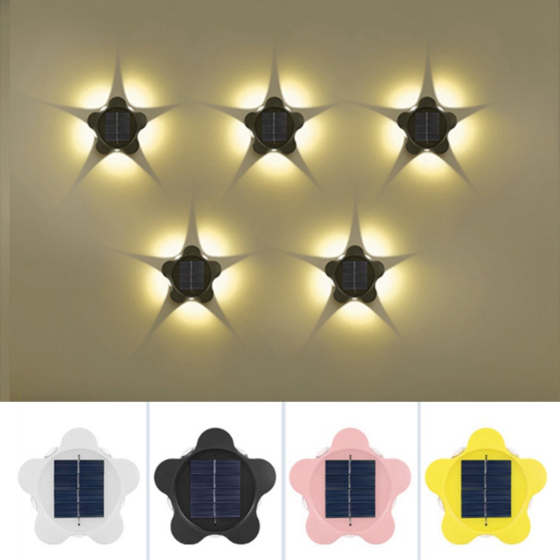 Đèn LED Năng Lượng Mặt Trời Chống Thấm Nước Hình Hoa Mận Trang Trí Cầu Thang Sân Vườn