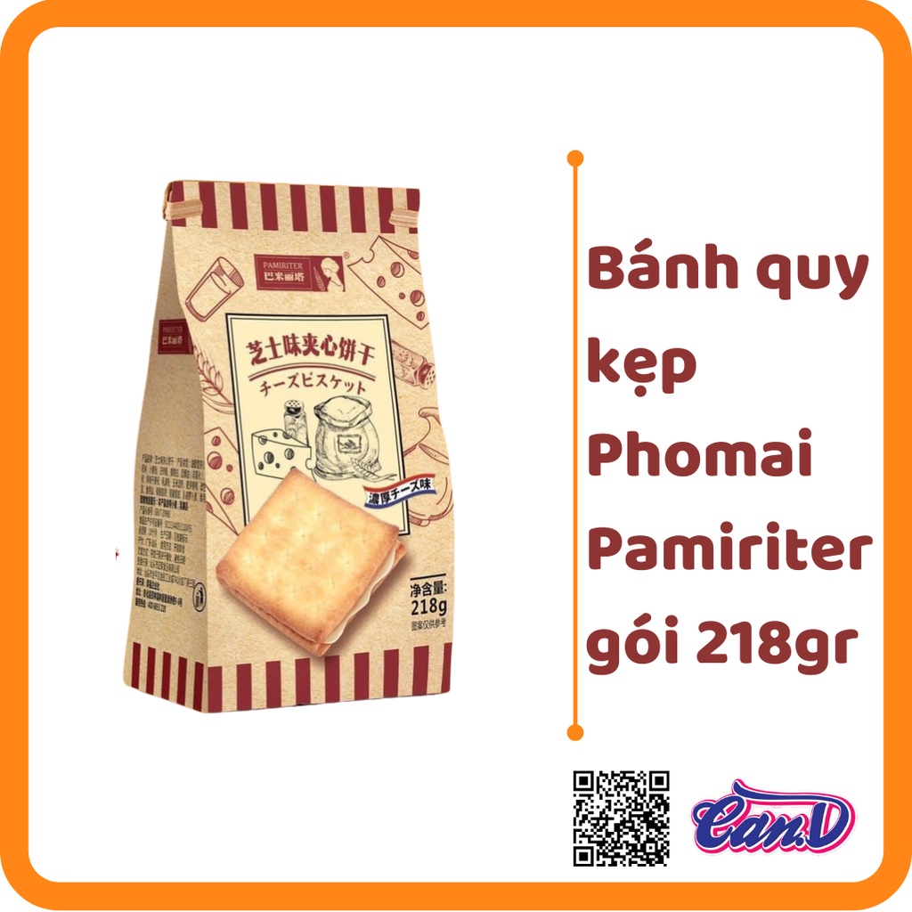 Bánh quy kẹp Phomai Pamiriter gói 218gr
