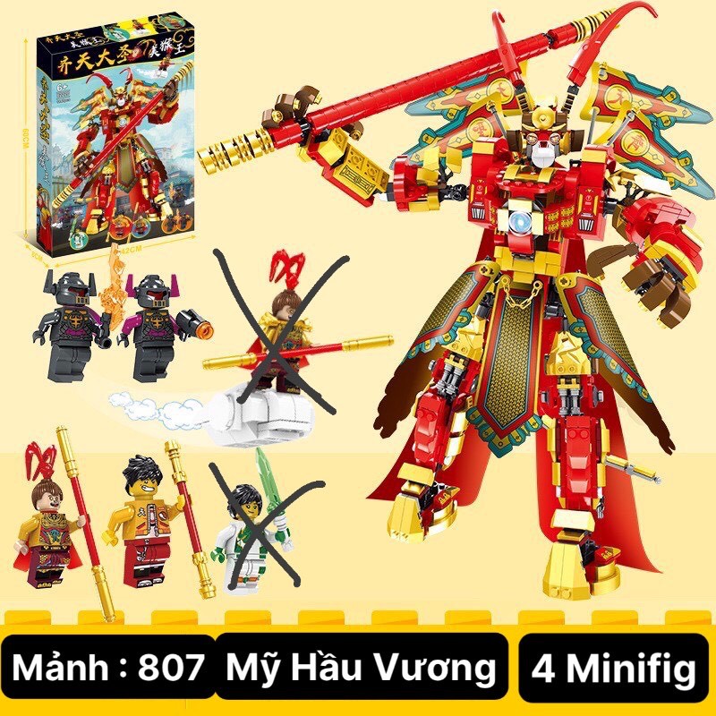 Đồ Chơi Láp Ráp Tây Du Kí Monkey Kid Xếp Hình Non Lego Giá Rẻ Hàng Mới 4/2021