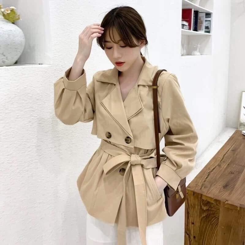 Áo trend coat dáng ngắn