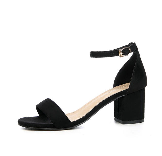 Giày sandal hở mũi cài quai 5cm - KÈM CLIP VÀ ẢNH THẬT- CG-0011