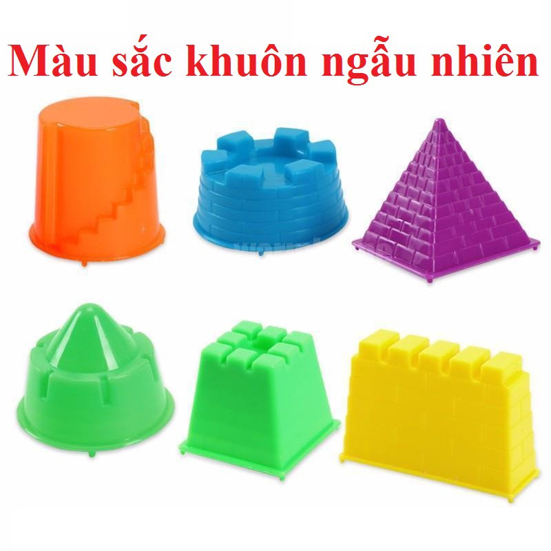 Khuôn và dụng cụ lẻ để chơi cát