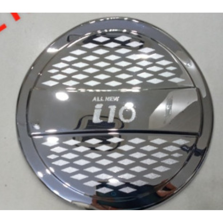 Ốp Nắp Bình Xăng Xe Huyndai I10 2021-2022 Nhựa ABS Mạ Crom Sáng Bóng