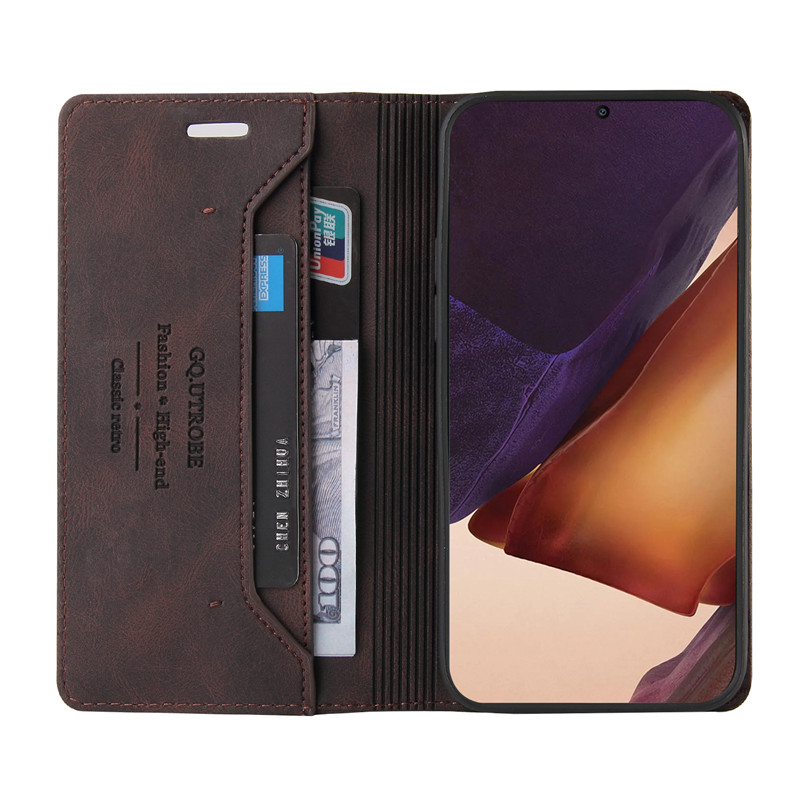 Bao Da Pu Màu Trơn Có Ngăn Đựng Thẻ Tiện Dụng Cho Samsung Galaxy Note 20 Ultra 10 Plus Lite 9 8 A32 A51 A71 5g 4g