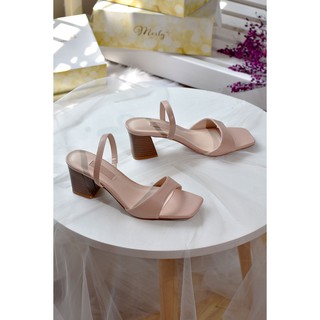 Giày sandal gót thô Merly 1335